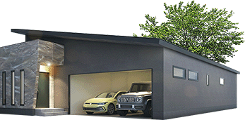 新時代の冷暖空調システム「Z空調」標準搭載。ハイグレード平屋モデルのデザイン注文住宅。