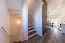 ３階建では、階段位置を建物の隅に配置し居住スペースを広く利用