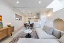 優しい気持ちになれるミルクティーカラーがベースのLDK